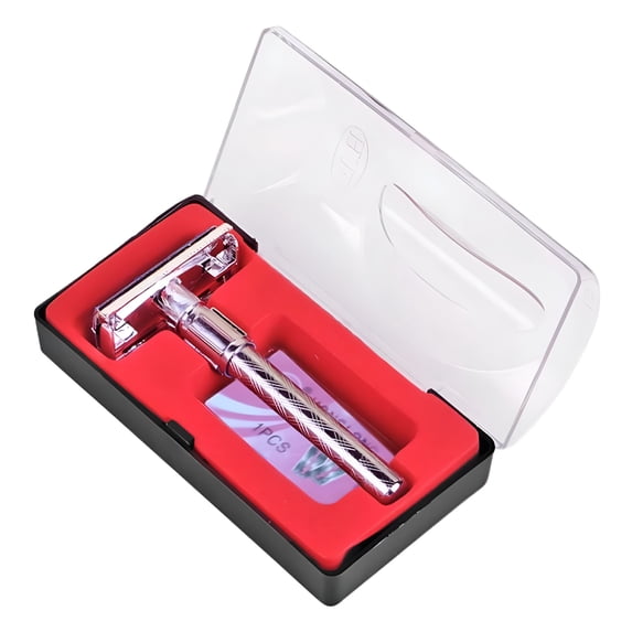 EXLEAF 2026 New Men'S Safety Handheld Manual Shaver + Double Edge Safety Razor Blade with Box Mens Razors for Shaving for Shaving, Grooming, Daily Use, Travel