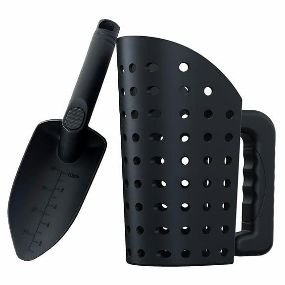 EXLEAF 2026 New Metal Detector Accessories,Sand Scoop and Shovel for Metal Detecting,Heavy Duty Treasure Hunting & Digging Tool,Sand Sifter at the Beach for Beach,River,Lake,Park
