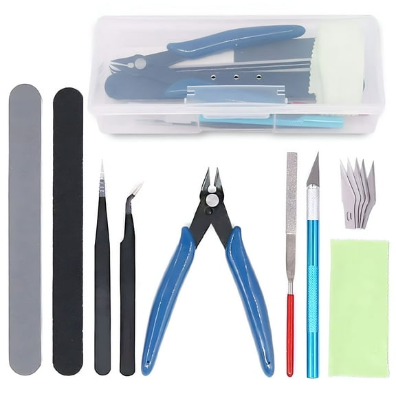 EXLEAF 2026 New Model Tools Kit Hobby Building Tools Craft Set for Basic Model Building,Repairing and Fixing for Diy Projects,Model Assembly,Hobby Crafting,Home Repairs,Artistic Creations