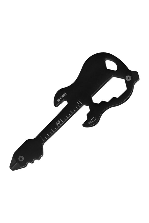2026 New Multifunctional Tool Keychain Multi-Functional Outdoor Survival Gear Rust-Resistant Multifunctional Tool for Camping Hiking Travel Black