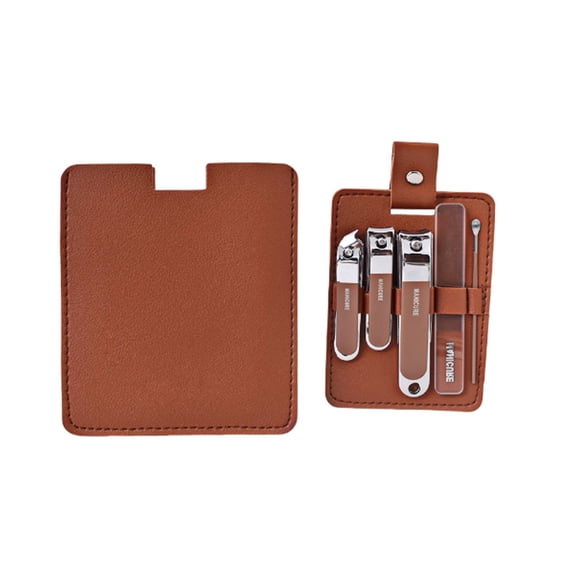EXLEAF 2026 New Nail Clippers,5-In-1 Nail Clipper Set with Built-In Nail Catcher,Nail File for Easy Grooming,Angled Nail Cutter for Dead Skin and Hangnails