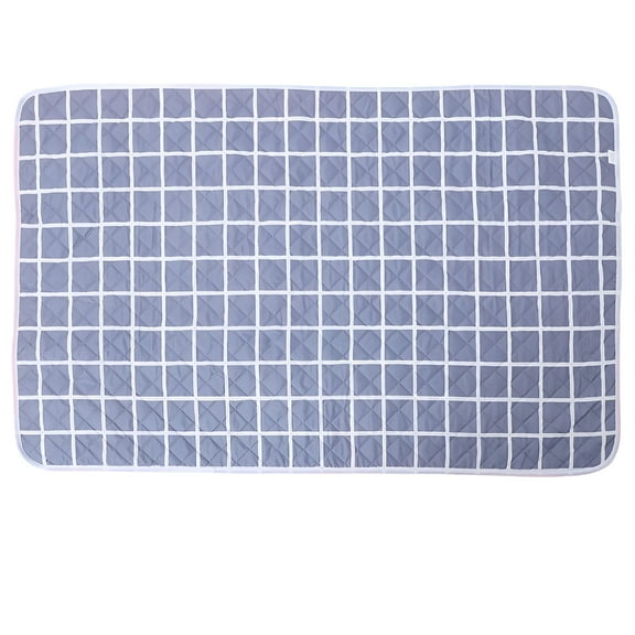 EXLEAF 2026 New Non-Slip Washable Large Bed Pad Waterproof Absorbent Bed Wetting Pad for Adults Reusable Plaid Mattress Protector Pad