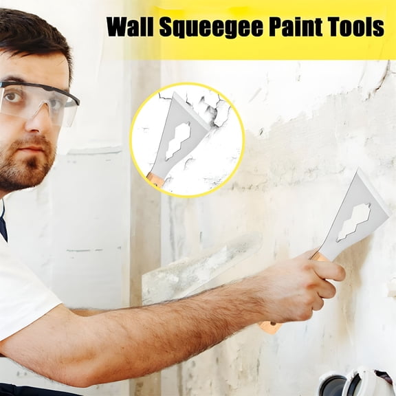 EXLEAF 2026 New Paint Scraper Tool | Scraper | Wallpaper Stiff Scraper | Premium Stainless Paint Scraper Tool with Comfort Grip Handle for Precision Scraping and Long Lasting,Silver