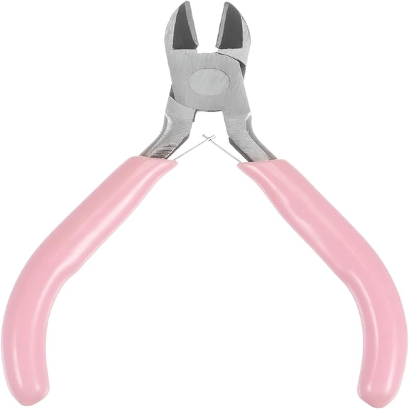EXLEAF 2026 New Pink Handle Wire Cutters 4.5 Inch,Diagonal Cutting Side,Diy Crafts Jewelry Making for Electronics,Beading,Model Building,Home Repairs