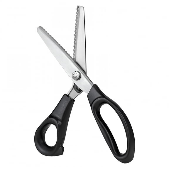 EXLEAF 2026 New Pinking Shears Scissors for Fabric,Fabric Scissors,Zig Zag Scissors,For Crafting,Paper Cutting,Fabric,Leather Materials