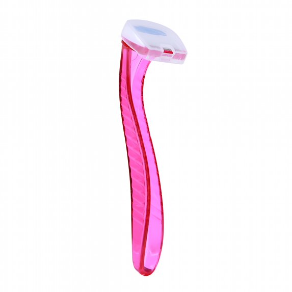 EXLEAF 2026 New Portable Disposable Woman Bikini Hair Remover Razor Shaver Trimmer for Travel, Beach, Gym, Pool (Red)