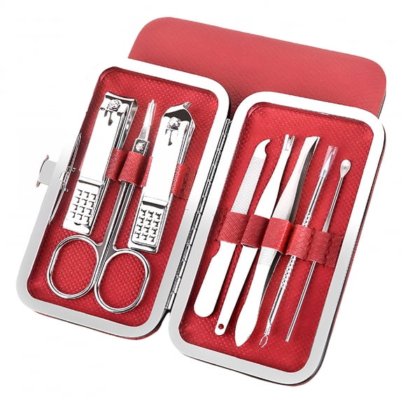 EXLEAF 2026 New Portable Nail Set - 8 Piece Manicure Kit for Easy Grooming and Nail Care, Home Grooming, Travel, Personal Grooming, Manicure, Pedicure, Beauty Routine, Quick Touch-Ups