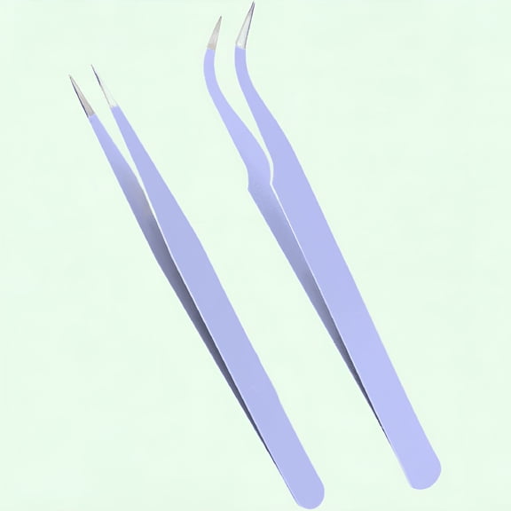 EXLEAF 2026 New Purple Tweezers for Women and Men,Precision Needle Nose,Splinter Ticks,Facial,Brow and Ingrown Hair Removal for Home,Travel,Salon,Personal Care,Grooming Kit