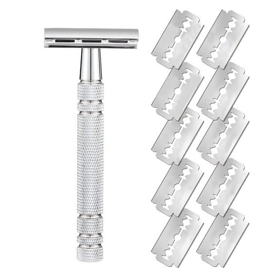 EXLEAF 2026 New Razors for Men,Manual Shaving Razor Single Blade Razor,Comfortable Grip Efficient Shave Supply for Face, Beard, Grooming Razors for Men,Style2