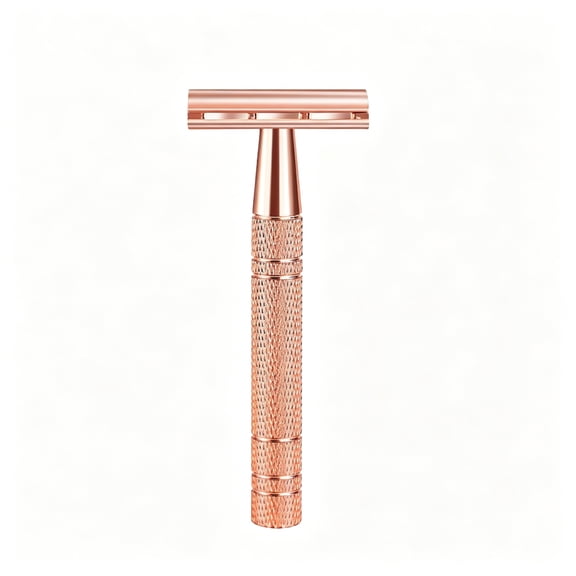 EXLEAF 2026 New Razors for Men,Vintage Razor Safety Razor,Double-Sided Blade Comfortable Grip Single Blade Razor for Shaving,Grooming,Travel,Home Gold