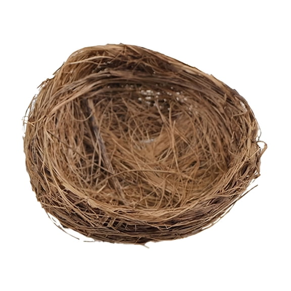 XIBUFE Round Rattan Bird Nests Easter Handmade Craft for Bird Cage Garden Decor