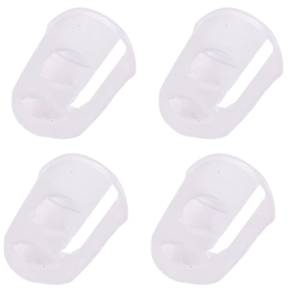 EXLEAF 2026 New Rubber Finger Tips,4 Pack Silicone Thumb Fingertip Protector Covers Pads Thimble for Guitar Playing Office Counting Sewing for Crafting, Drawing, Reading