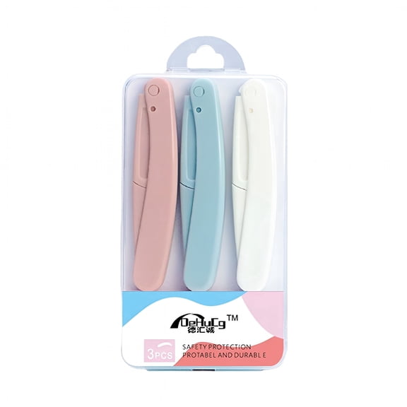 EXLEAF 2026 New Safe Folding Ladies Face Shaver Eyebrow Trimmer Anti-Scratch Razor Shaving Razor for Women for Shaving, Grooming, Travel, Daily Use