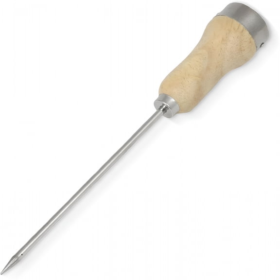 EXLEAF 2026 New Select Wood Handle Ice Pick,Plated Steel Ice Breaking Tool with Wooden Handle,10 Inches in Length 6 Inch Blade,Great for Breaking Ice in Freezer