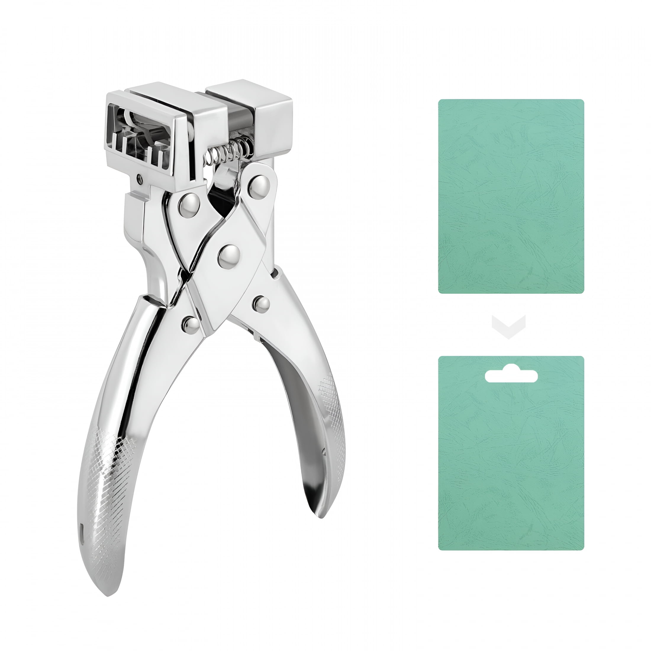 EXLEAF 2026 New Silver T Slot Shape Hole Punch Handheld Hanger Airplane Hole Punch T Hole Punch Steel, for Metalworking, Diy Projects, Crafting, Sheet Metal, Workshop Use