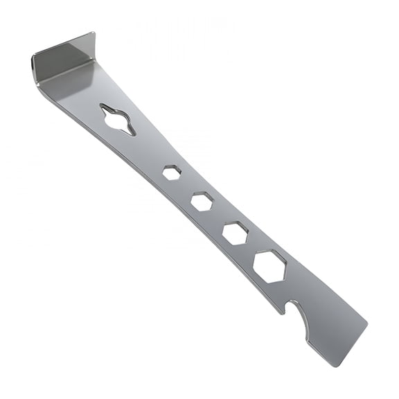 EXLEAF 2026 New Stainless Steel Flat Bar Hex Small Pry Bar Mini Crow Bar & Pry Tool Molding Scrape Nail Baseboard Trim Puller & Prop for Woodworking, Construction, Renovation, Diy