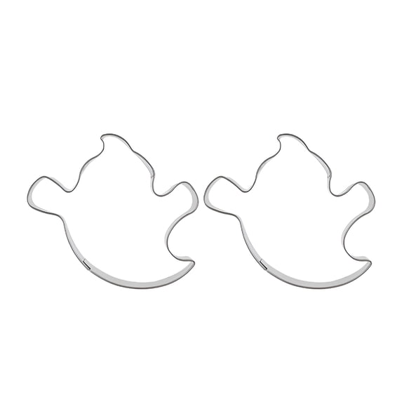 EXLEAF 2026 New Theme Ghost Cookie Cutters 2Pcs Stainless Steel Baking Tools for Diy Lovers for Home,Kitchen,Bakery,Party,Baking