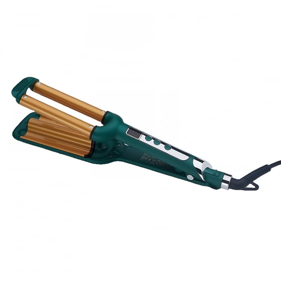 EXLEAF 2026 New Titanium 3 Barrel Waving Tool | 10 Second Smart Timer for Easy Styling | Adjustable Temperature Straight Curler for Hair Styling,Curly Hair,Beach Waves,Salon Use