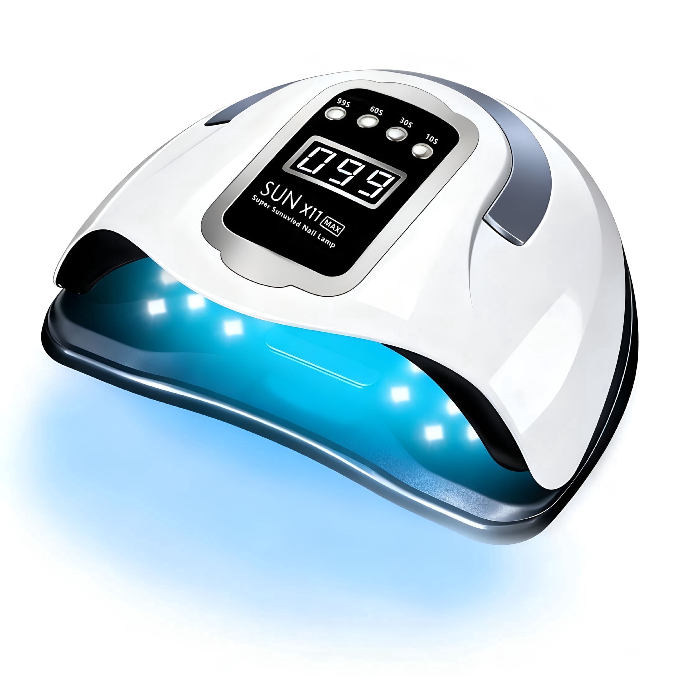 EXLEAF 2026 New Uv Nail Lamp Uv Light for Gel Nails 280W Nail Curing Lamps Automatic Sensor Nail Dryer Light with 4 Timer Setting, White, 66 Led Light