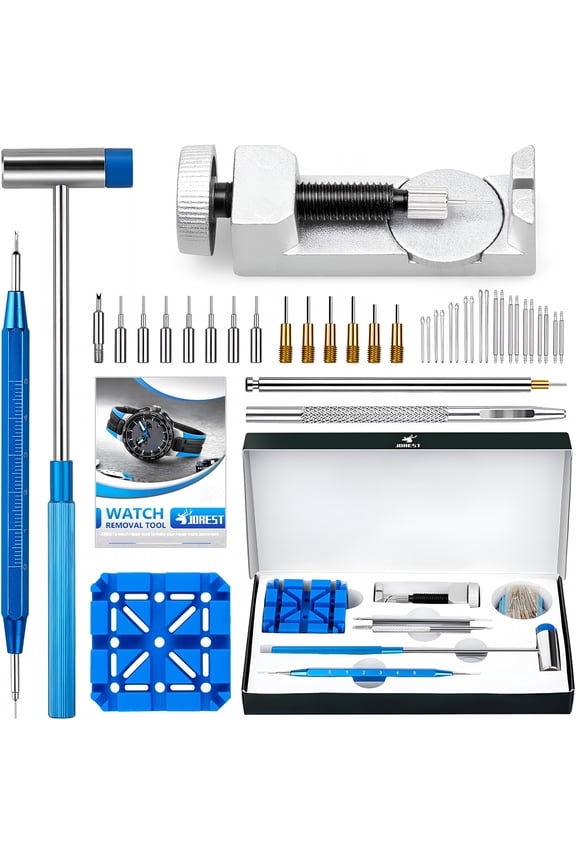 2026 New Watch Link Removal Tool Kit,Watch Band Tool for Watch Repair,Bracelet Adjustment,Replacement and Resizing,Watch Strap Link Remover,With 10 Spring Bars,10 Pins,User Manual