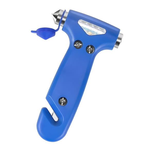 EXLEAF 2026 New Window Breaker Seatbelt Cutter Multi Function Window Breaker Car Window Breaker Tool with Quick Window Smashing Design Blue
