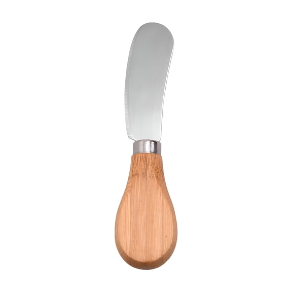 EXLEAF 2026 New Wooden Handle Stainless Steel Butter Knife Cheese Knife Spatula Household Cheese Knife
