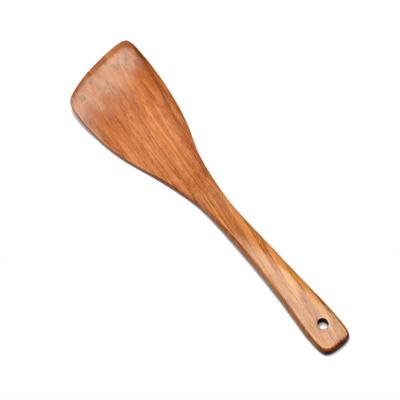 EXLEAF 2026 New Wooden Spatula Sleek and Minimalist Aesthetic Wood Utensils Set for Cooking for Kitchen Dining Barbecue Camping Teak Wooden Utensil Set Style6