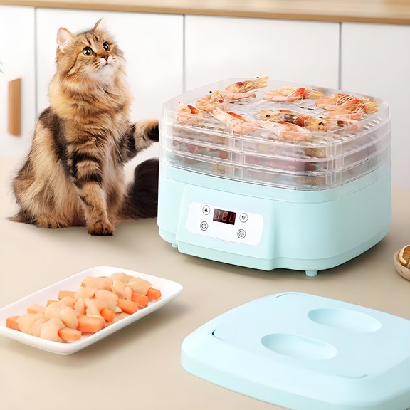 EXLEAF 2026 NewFreeze Dryer,Dryer Machine for Home for Candy&Snacks,360 Airflow Food Dehydrator Machine,Trays Jerky Dryer with Digital Adjustable Timer&Temperature Control for Meat Vegetables