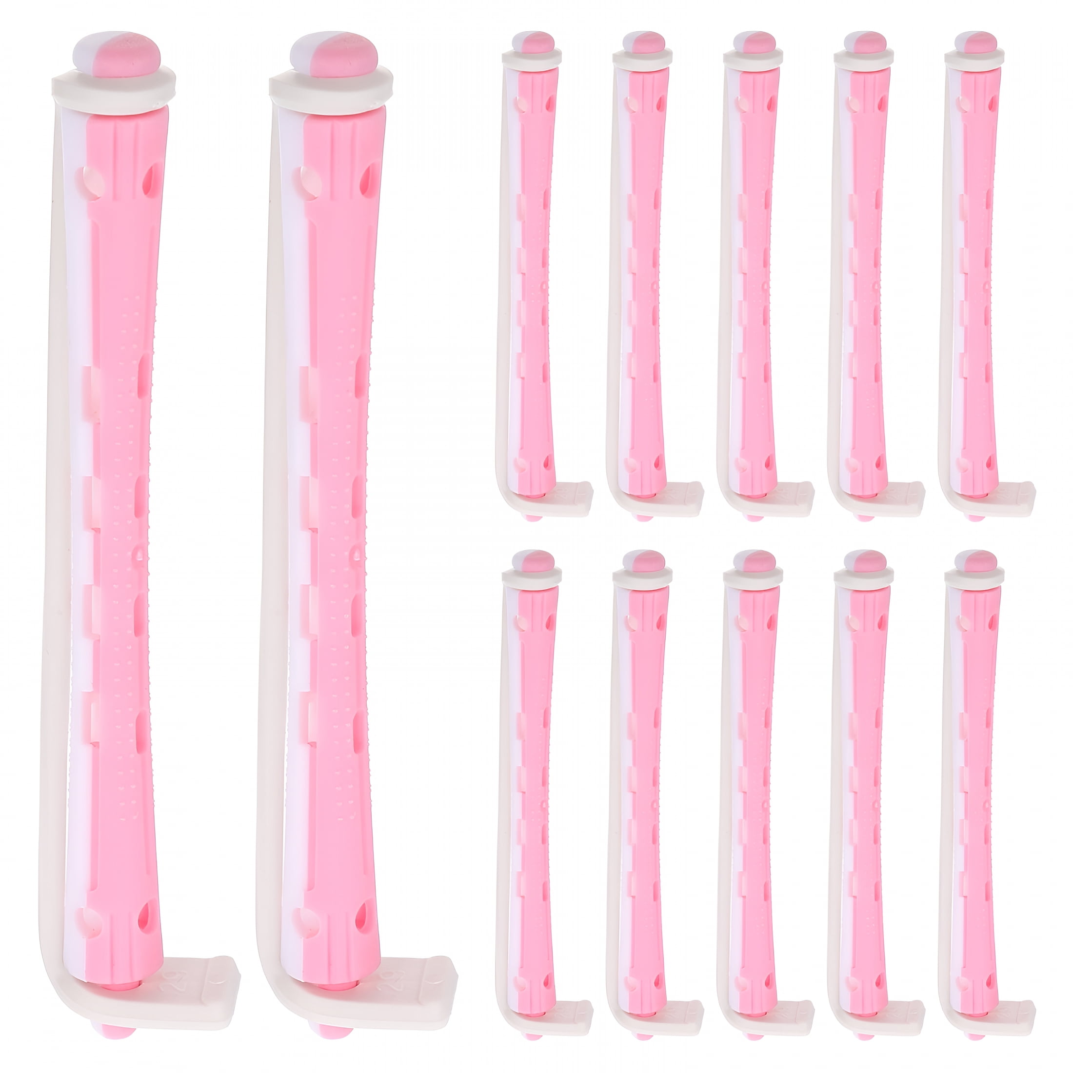 EXLEAF 24pcs Flexible Hair Perm Rods for Long Short Hair Salon Curls ...