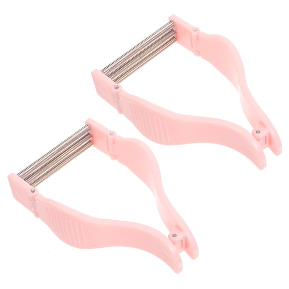 EXLEAF 2Pcs Face Epilator - Manual Facial Hair Threading Tool for Women, Spring-Loaded Cheek and Upper Lip Hair Removal Device, Portable Facial Hair Remover for Home, Travel, Vanity, and Spa Use