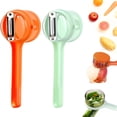 thumbnail image 1 of EXLEAF 2Pcs Kitchen Vegetable Peelers with Container,Multi-Functional Fruit Veggie Potato Gadgets with Catcher,Non-Electric Apple Peeling Machine with Storage Box for Home Camping Gifts, 1 of 7