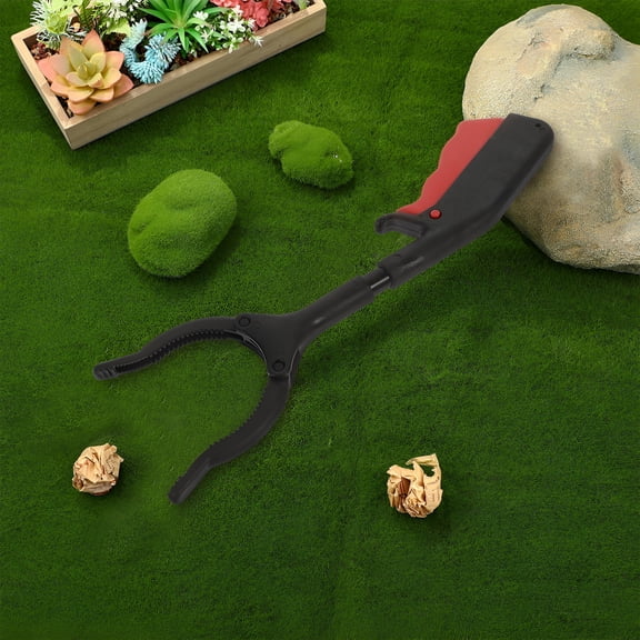 EXLEAF 2Pcs Small Grabber Reacher Tool for Seniors with Ergonomic Handle And Sturdy Plastic Gripper Reacher Grabber Tool