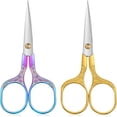 thumbnail image 1 of EXLEAF 2Pcs Small Sharp Scissors,Sharp Embroidery Crochet Scissors,Sewing Trimming Scissor for Needlework Arts,Yarn Fabric Scissor for Hair Cutting,Beard,Eyebrow,Nose,Facial Hair, 1 of 8