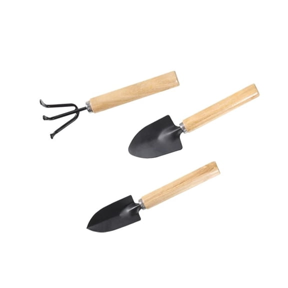 EXLEAF 3-In-1 Duty Gardening Tools Kit,Mini Garden Tools,Gardending Hand Tools Kit for Seedling Soil,Trowel,Transplanter,And Cultivator,Ideal Gardening Gifts for Gardener