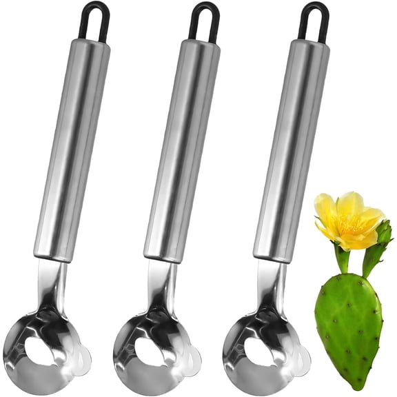 EXLEAF 3 PCS Cactus Peeler Tool, Multifunctional Cactus Peeling Knife Tool, 7.48x1.81in Ergonomic Design, Easy to Clean, Suitable for Cooking Cactus Noodles in the Kitchen