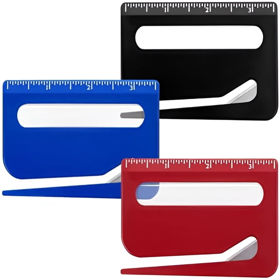 EXLEAF 3-Pack Letter Openers with Ruler & Magnifier - Envelope & Package Slitter ToolSafe Paper Cutter for MailsEnvelopesPackages