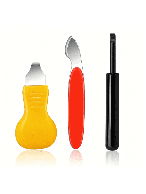 3 Pcs Watch Back Removal Tool Kit, Metal & ABS Pry Case Opener for Battery Replacement