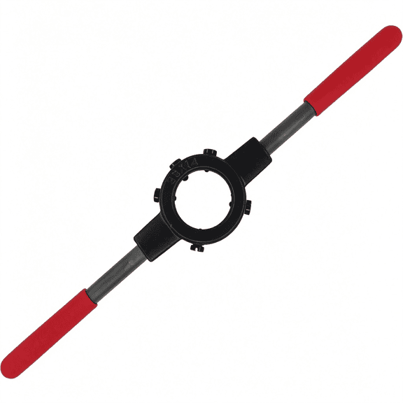EXLEAF 38Mm 1.5" Heavy Duty Die Handle Round Die Stock Handle Wrench Holder,1 1/2 Od Non Slip,Reliable Die Handle for Threading