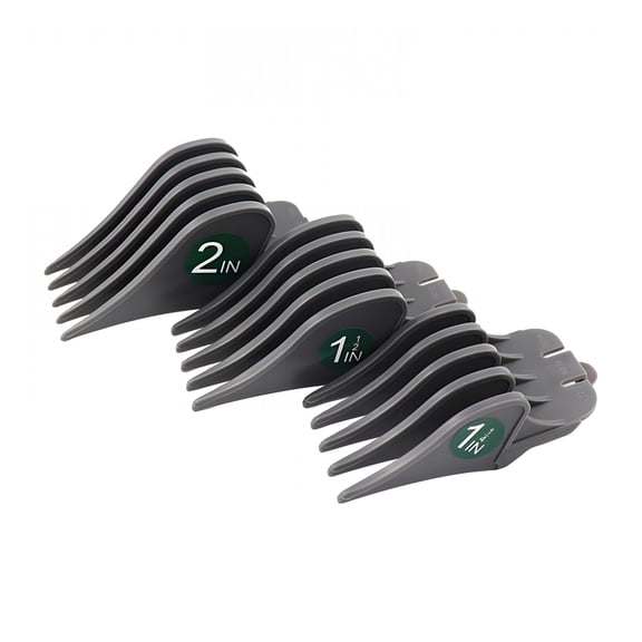 EXLEAF 3Pcs Hair Clipper Limit Combs Guards for Clippers 32mm 38mm 51mm Cutting Guard Attachment Gray