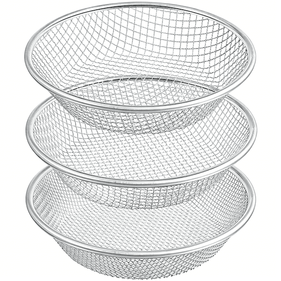 EXLEAF 3Pcs Soil Sifter for Gardening,Rock Sifter for 5 Gallon Bucket,Compost Sifter Dirt Sifter,Captures Dirt Rocks Sawdust