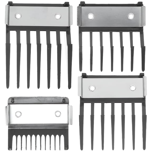 EXLEAF 4 Pcs Hair Clipper Guards with Buckle Restriction,Multi-Function Trimmer Guide Combs for Precise&Uniform Cutting,Professional&Personal Use Guards for Clippers