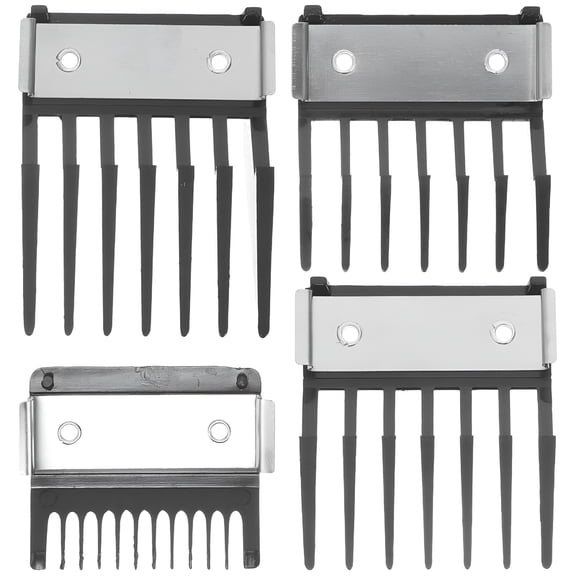 EXLEAF 4 Pcs Hair Clipper Guards with Buckle Restriction,Multi-Function Trimmer Guide Combs for Precise&Uniform Cutting,Professional&Personal Use Guards for Clippers