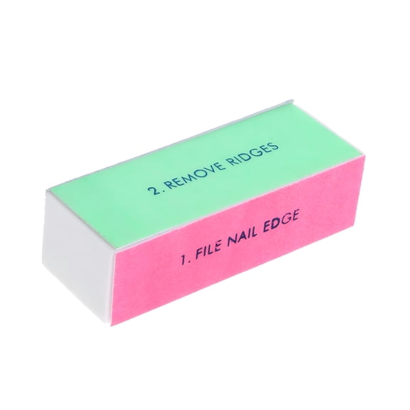 EXLEAF 4-Way Nail Buffer Block - 3.54" Manicure Nail Files Buffer, Sanding Polisher for Acrylic Natural Nails, Shines Smooths Fingernails, Nail Art Care Kit for Home Salon Use