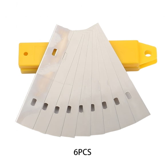 EXLEAF 4in Scraper Blades 60 pcs Replacement Stainless Steel Razor Blade for Scraper to Remove Wallpaper Adhesive Vinyls