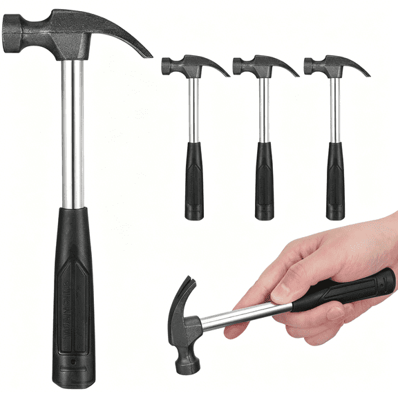 EXLEAF 5 Pack Mini Claw Hammer Set 6.69 Inch Small Hammer for Seamless Nails Lightweight Portable Hand Tool for Home Repair Carpentry and Diy Projects