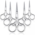 thumbnail image 1 of EXLEAF 5 Pieces Small Straight Tip Nose Hair Scissor for Grooming, Stainless Steel Multi-Purpose Grooming Scissors for Facial Hair Removal And Mustache Beard Eyebrows Ear Nose Trimming, 1 of 6