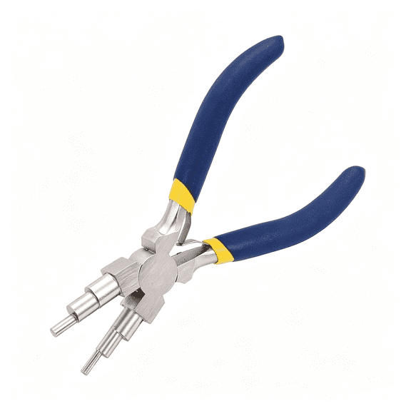 EXLEAF 6 in 1 Jewelry Making Pliers,Wire Looping Forming Tool with Non-Slip Comfort Grip,Compatible for 3Mm to 9.5Mm Loops Jump Rings Diy Craft Bail Making Pliers