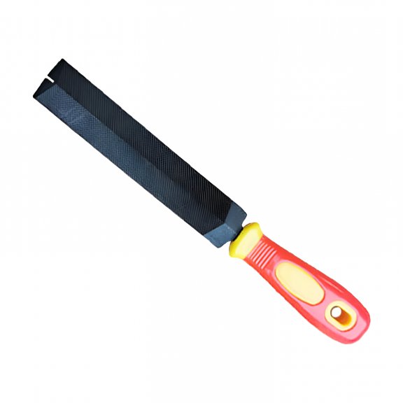 EXLEAF 6 Inch Flat Sharpening Steel File with Handle for Lawn Mower Blades
