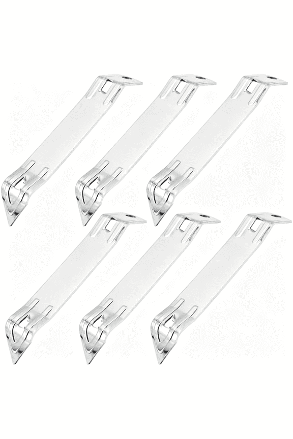 6 Pack Church Key Can Punch Opener,Heavy Duty Steel Chrome Plated Can Tapper Bottle Opener,4.3" Long with Sharp Point Church Key Can Opener