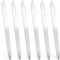 thumbnail image 1 of EXLEAF 6Pcs Metal Fingernail File,Double Sided Metal Nail File,Durable Thin Stainless Steel Nail Files for Filing Polishing,Manicure Pedicure Toenails Gentle Care Tools, 1 of 7